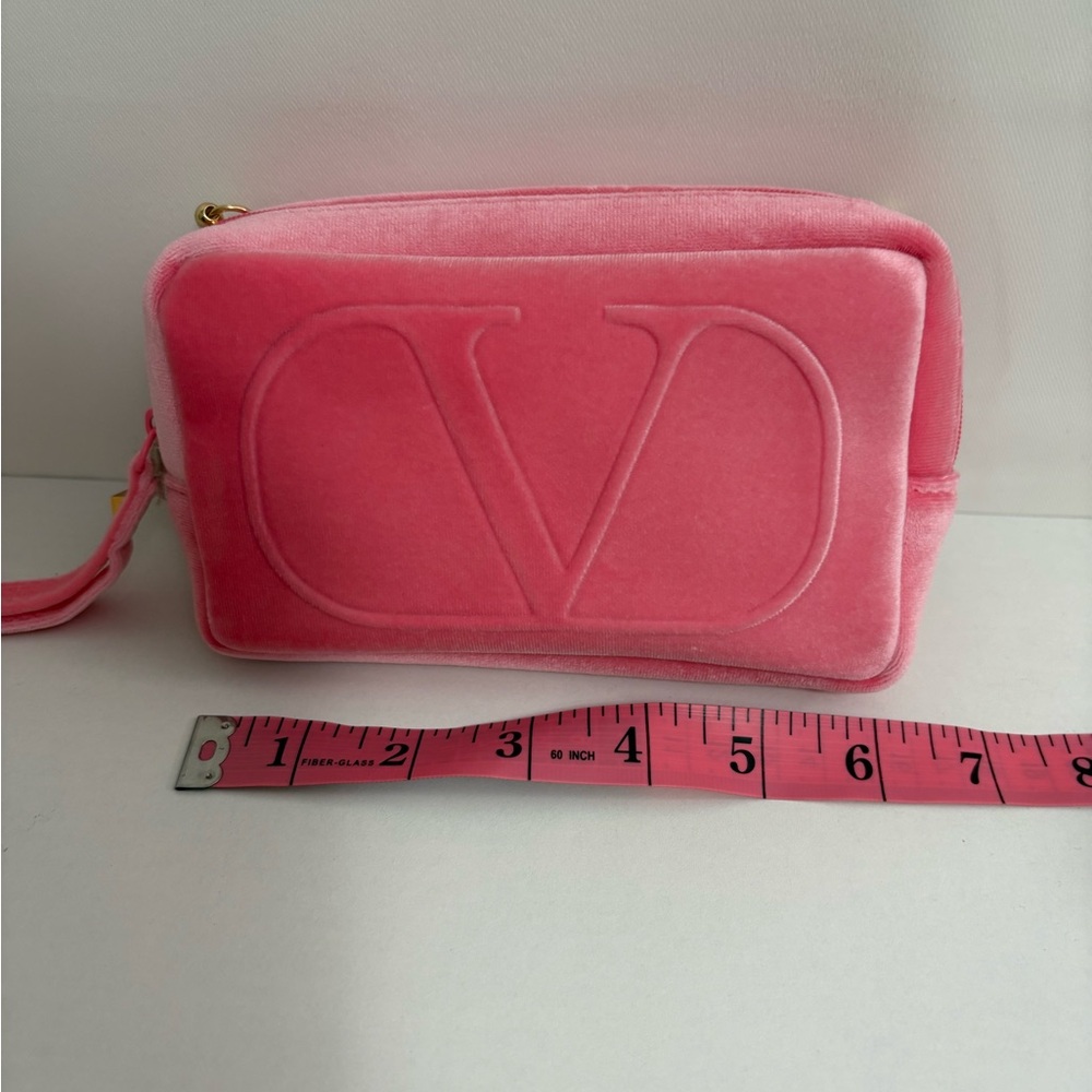 Valentino Mini Velvet Pouch with straps - Picture 8 of 9